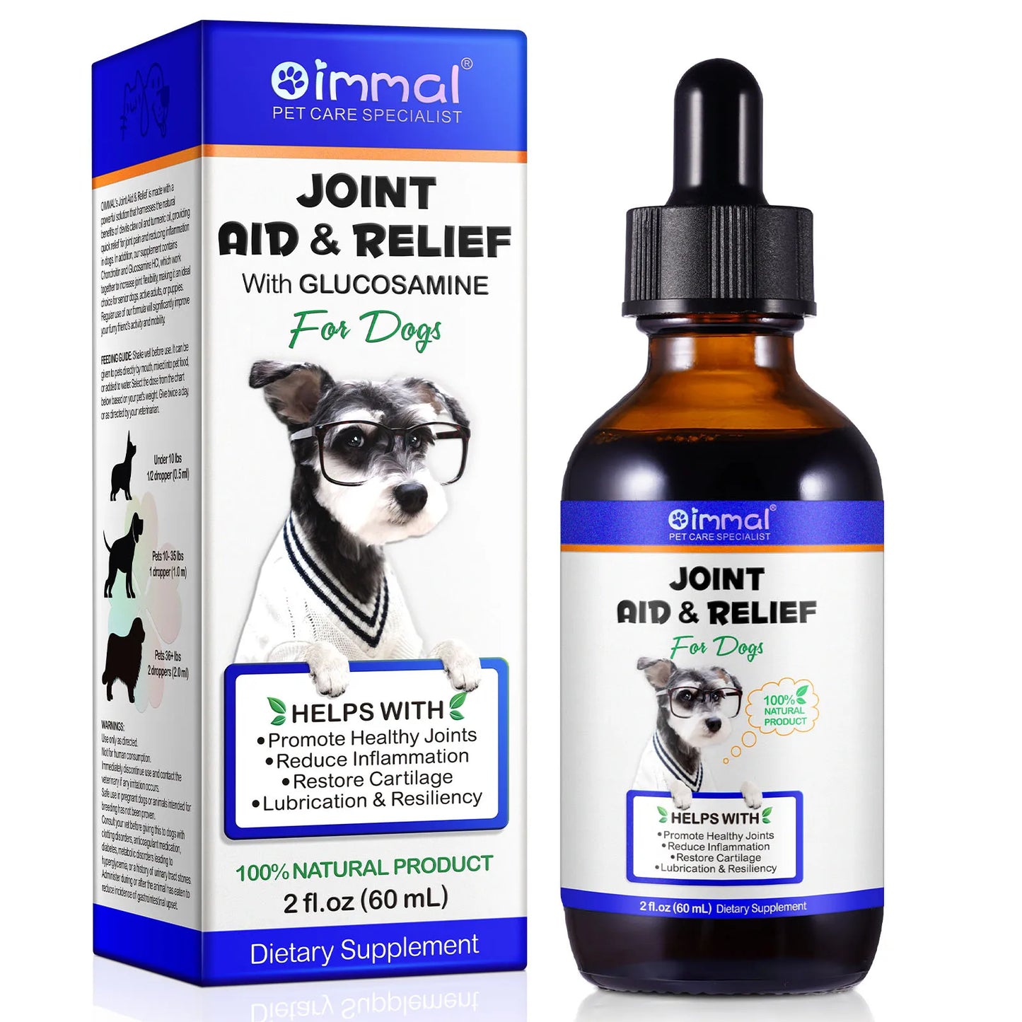 Glucosamine Joint Supplement for Dogs – Joint Aid & Relief to Improve Mobility, Reduce Inflammation & Support Cartilage Health