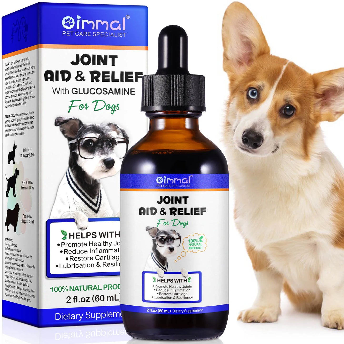 Glucosamine Joint Supplement for Dogs – Joint Aid & Relief to Improve Mobility, Reduce Inflammation & Support Cartilage Health