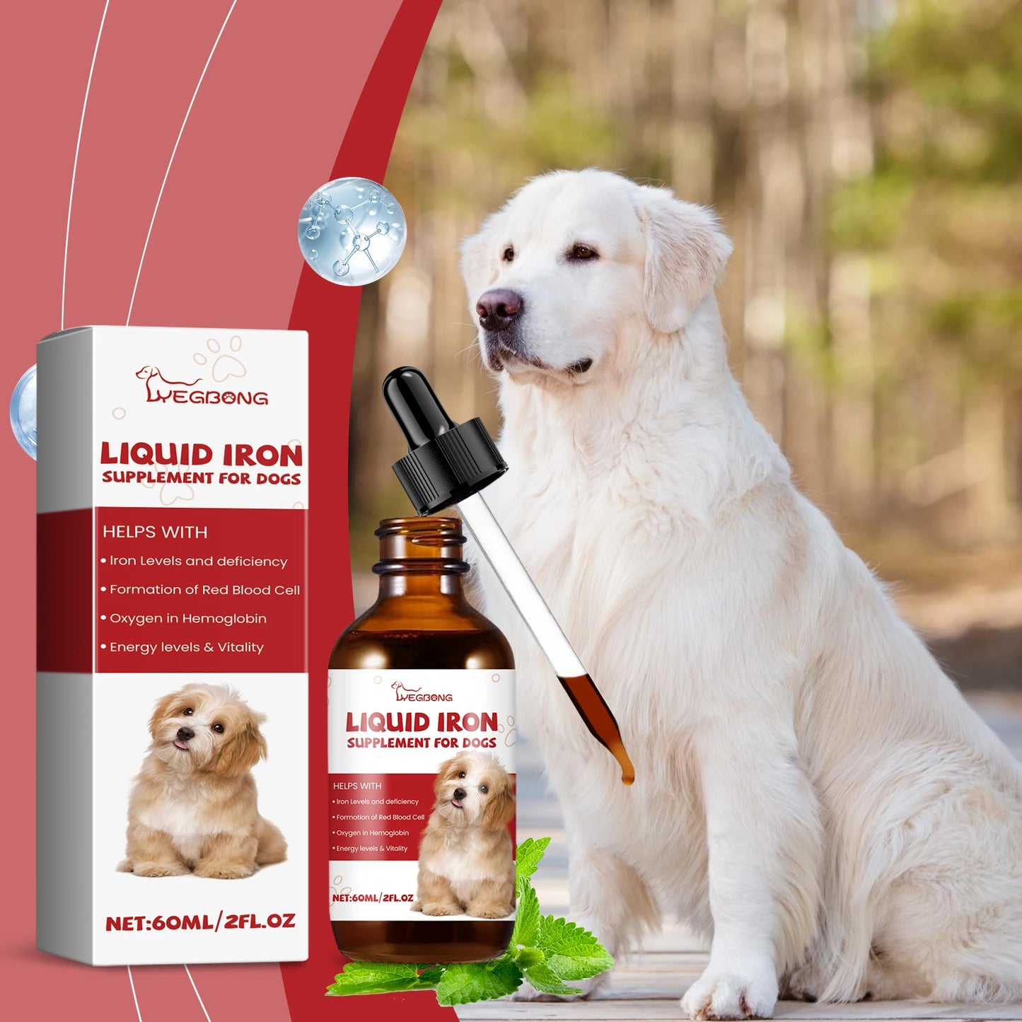Yegbong Gentle Pet Dog Syrup – Health Care Supplement to Support Nutrient Absorption & Overall Wellness