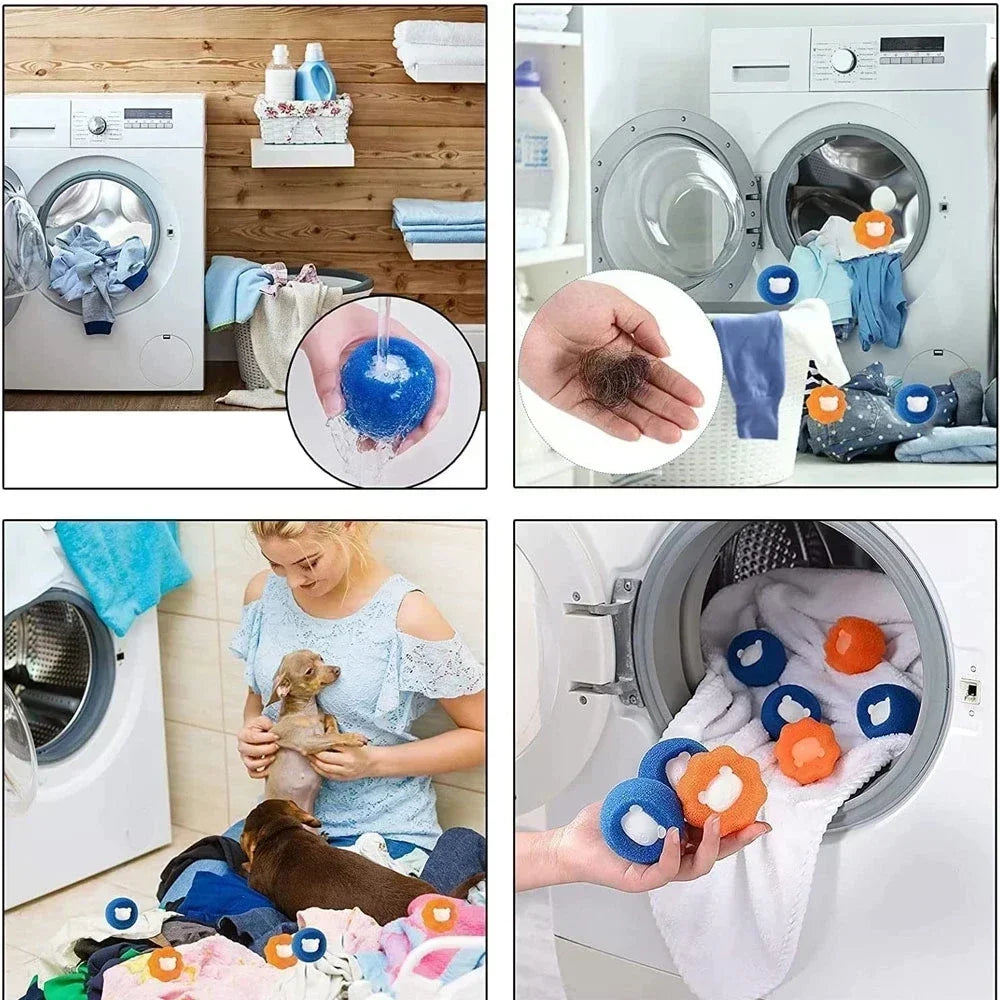Eco-Friendly Laundry Balls for Pet Hair & Lint Removal