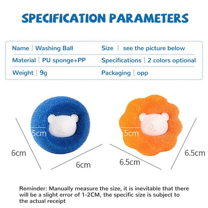 Eco-Friendly Laundry Balls for Pet Hair & Lint Removal