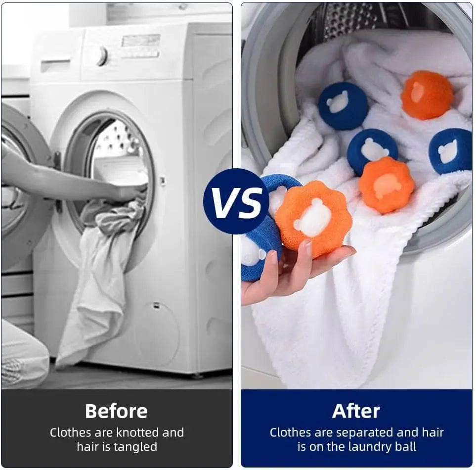 Eco-Friendly Laundry Balls for Pet Hair & Lint Removal