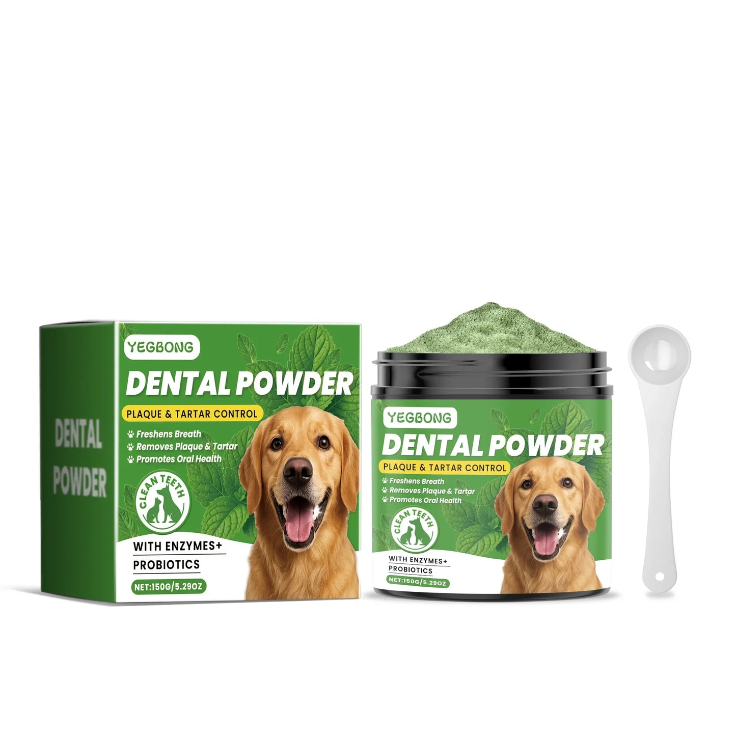 Plaque Off Pet Dental Powder – Teeth Cleaning & Oral Care for Cats & Dogs