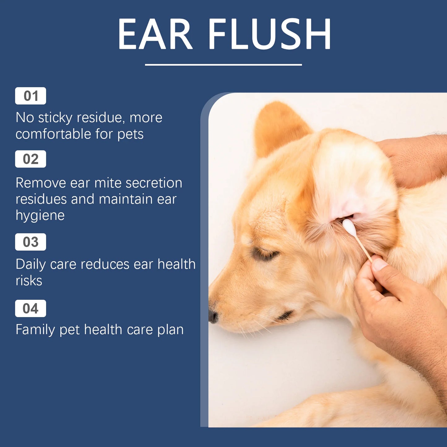 Pet Ear Cleaner for Cats & Dogs – 100ml for Ear Mites, Itch & Odor Relief