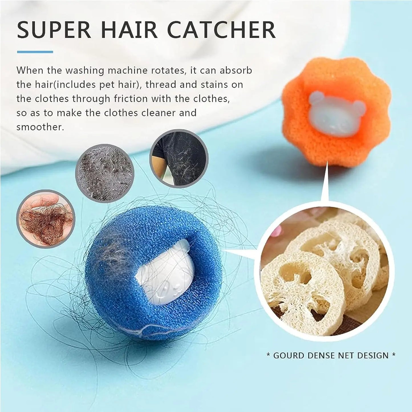 Eco-Friendly Laundry Balls for Pet Hair & Lint Removal