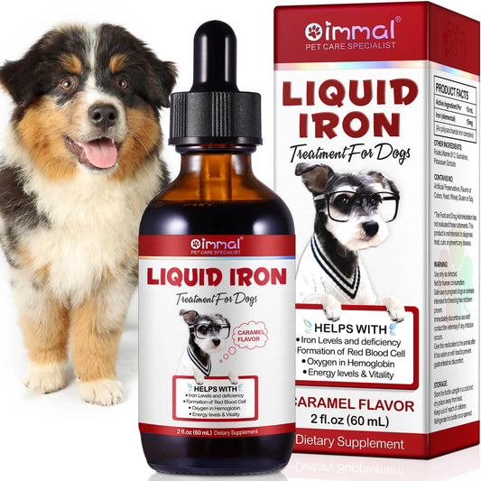 Liquid Iron Supplement for Dogs – Supports Healthy Iron Levels, Red Blood Cell Formation, Energy & Vitality