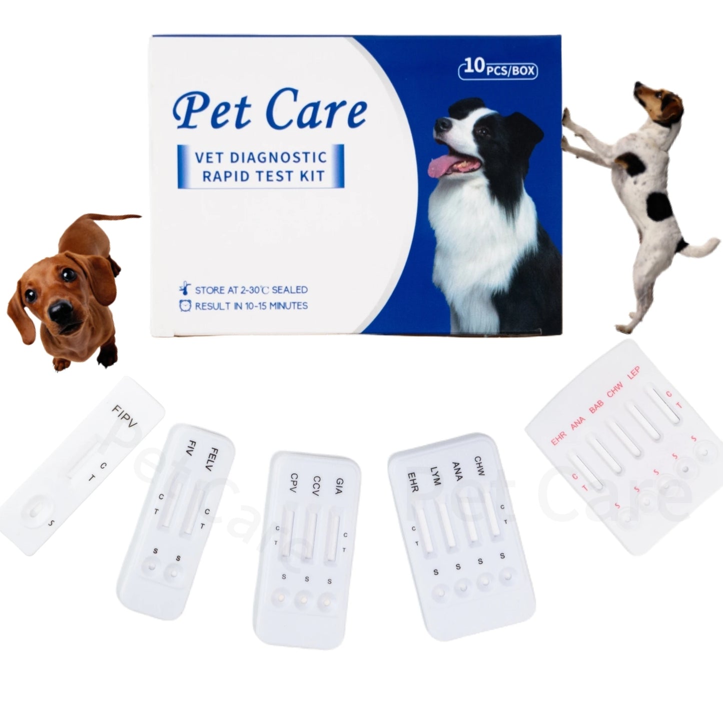 3-in-1 Veterinary Combo Test Kit for Cats & Dogs – Ehrlichia, Anaplasma & Heartworm Detection