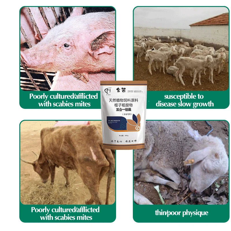 Broad-Spectrum Animal Dewormer 500g – 5-in-1 Parasite Control for Livestock & Dogs