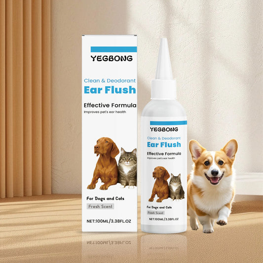 Pet Ear Cleaner for Cats & Dogs – 100ml for Ear Mites, Itch & Odor Relief